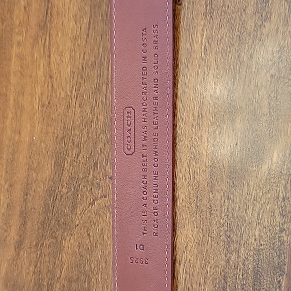 Coach Red Leather Belt - Picture 5 of 7